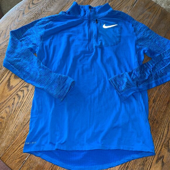 NIKE running dri fit/exc condition/poly spandex/thumb holes/ML - Picture 1 of 9